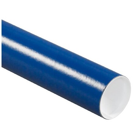 Bsc Preferred 3 x 12'' Blue Tubes with Caps, 24PK BUY00013487